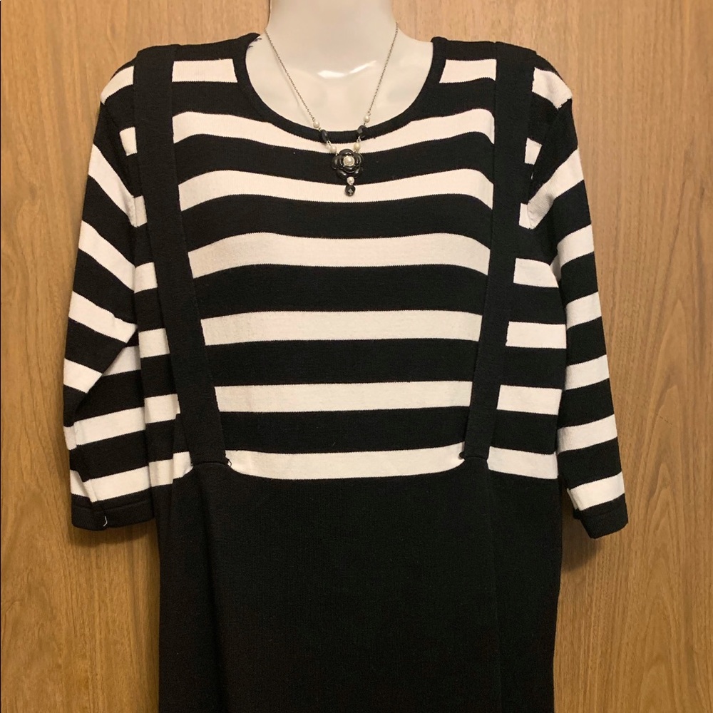Stripe Knitted Dress with straps